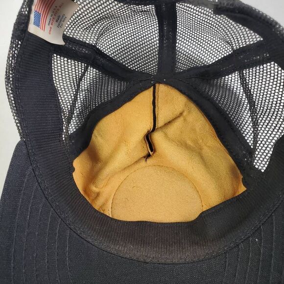 NRA Black & Gold Trucker Hat Snapback Mesh Cap – Made in USA - Picture 7 of 7